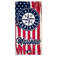 Serviette de plage WinCraft Seattle Mariners 60'' x 30'' Patriotic Spectra