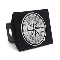 Housse d'attelage WinCraft Premium en métal chromé avec logo des Seattle Mariners