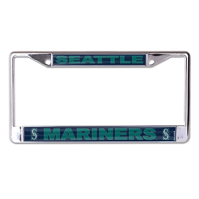Cadre de plaque d'immatriculation en métal WinCraft Seattle Mariners Secondary Logo S/L