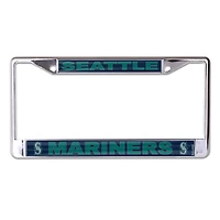 Cadre de plaque d'immatriculation en métal WinCraft Seattle Mariners Secondary Logo S/L