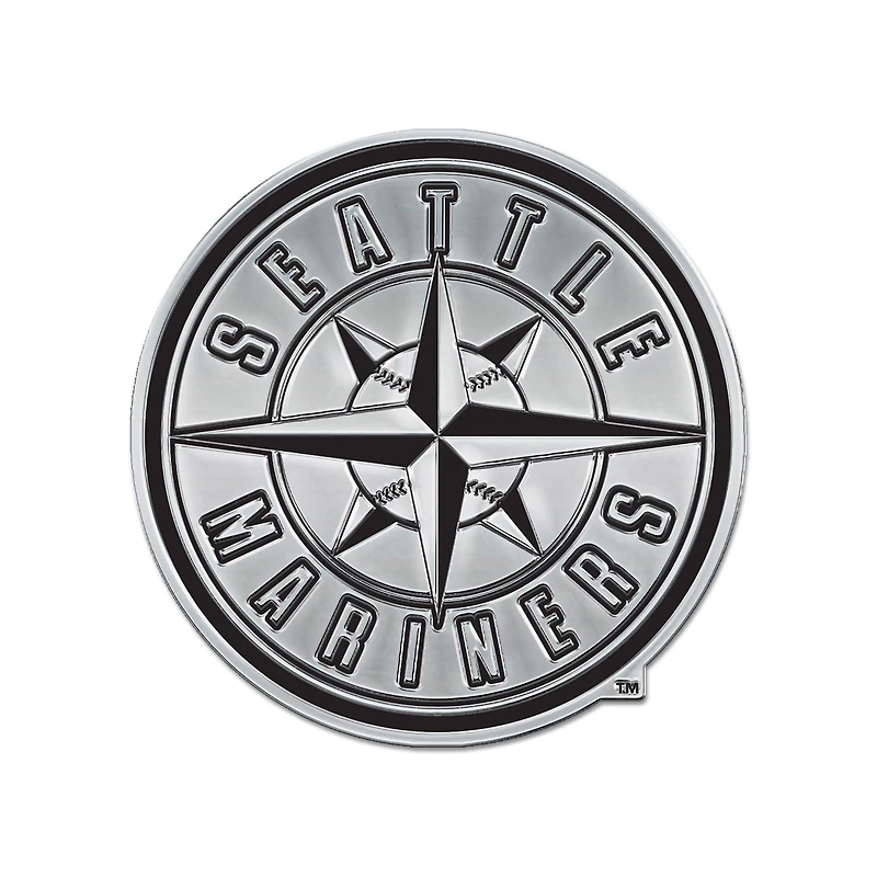 Emblème de voiture WinCraft Seattle Mariners Team Chrome