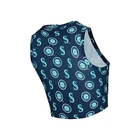 Ensemble débardeur et jupe-short en tricot bleu marine Seattle Mariners de Concepts Sport pour femmes