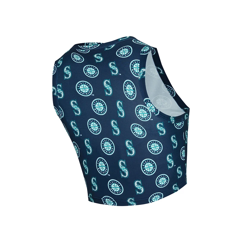 Ensemble débardeur et jupe-short en tricot bleu marine Seattle Mariners de Concepts Sport pour femmes