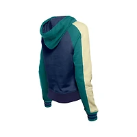Women's New Era  Navy Seattle Mariners Cooperstown Collection Cropped Raglan Pullover Hoodie