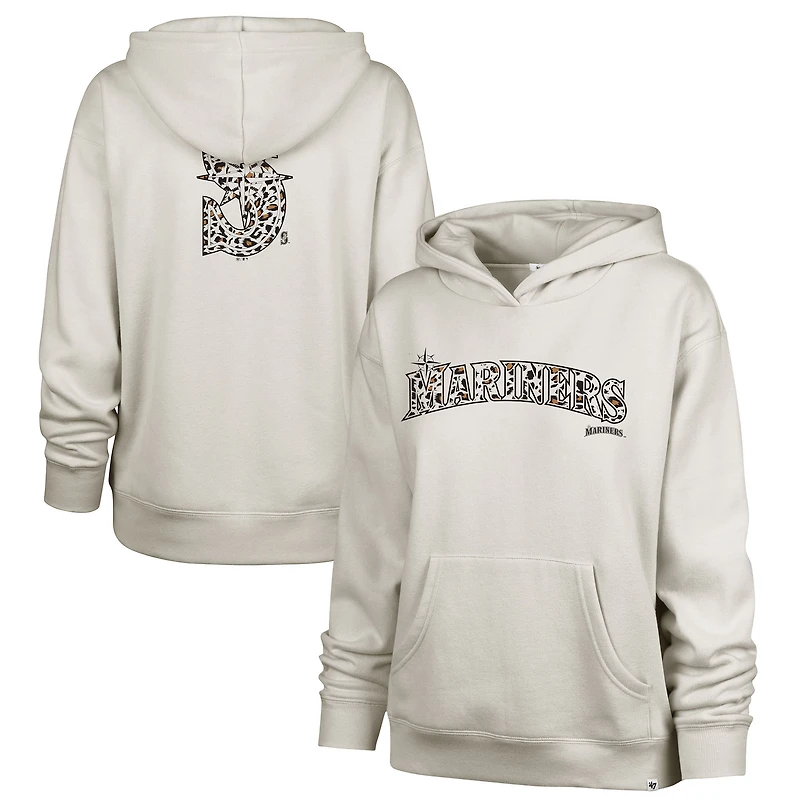 Sweat à capuche MVP crème '47 pour femme des Seattle Mariners