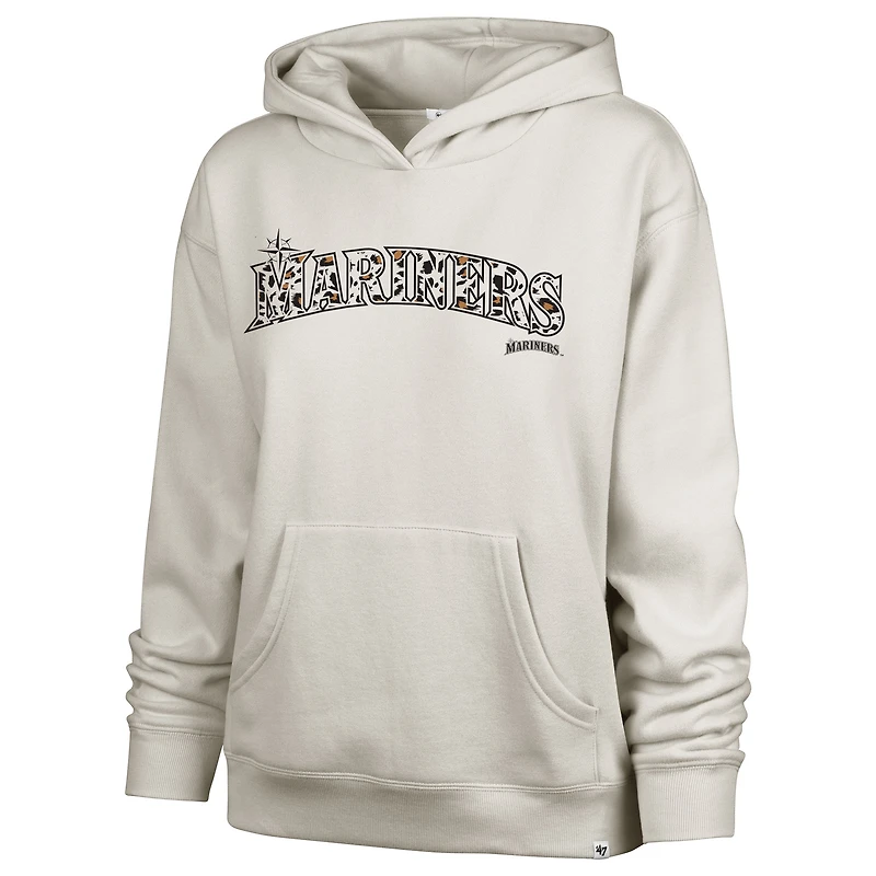 Sweat à capuche MVP crème '47 pour femme des Seattle Mariners
