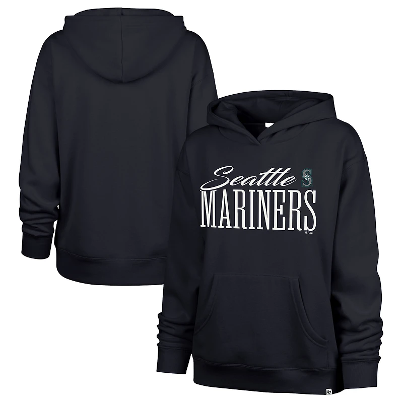 Sweat à capuche Whim bleu marine '47 des Seattle Mariners pour femme
