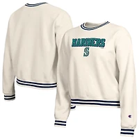 Women's Champion  Cream Seattle Mariners Reverse Weave Sweatshirt