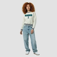 Women's Champion  Cream Seattle Mariners Reverse Weave Sweatshirt