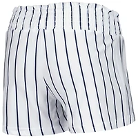 Short de nuit à fines rayures Reel Seattle Mariners Concepts Sport pour femmes, blanc