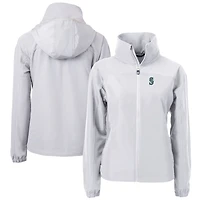 Women's Cutter & Buck  Gray Seattle Mariners Charter Eco Recycled Full-Zip Jacket