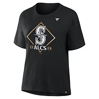 Women's Fanatics Black Seattle Mariners 2025 American League Division Series Champions Locker Room T-Shirt