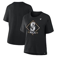 Women's Fanatics Black Seattle Mariners 2025 American League Division Series Champions Locker Room T-Shirt