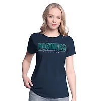 Women's G-III 4Her by Carl Banks  Navy/Teal Seattle Mariners Two T-Shirt Combo Pack