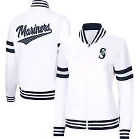 Women's G-III 4Her by Carl Banks White Seattle Mariners Pre-Game - Full-Zip Track Jacket