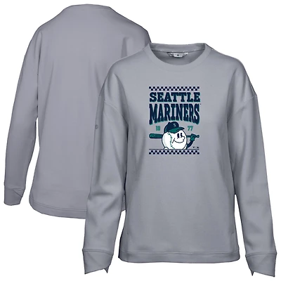 Sweat-shirt inaugural Fiona des Seattle Mariners pour femme de Levelwear, gris