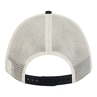 Casquette trucker ajustable New Era pour femme, beige clair/marine, Seattle Mariners Retro 9FORTY M-Crown A-Frame