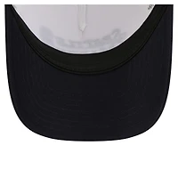 Women's New Era Light Beige/Navy Seattle Mariners Retro 9FORTY M-Crown A-Frame Trucker Adjustable Hat