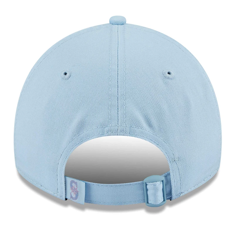 Casquette réglable multi 9TWENTY Seattle Mariners New Era bleu clair clair pour femme