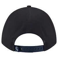 Women's New Era Navy Seattle Mariners Metallic A-Frame 9FORTY Adjustable Hat