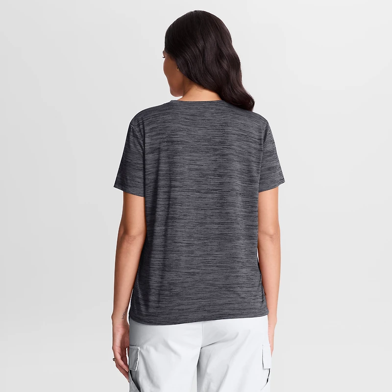 T-shirt Nike Velocity Dri-FIT Authentic collection pour femme, noir, avec logo alternatif, Seattle Mariners.