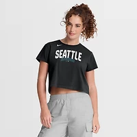 T-shirt court Nike Seattle Mariners Mod noir pour femme