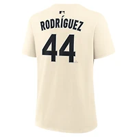 Women's Nike Julio Rodriguez Natural Seattle Mariners Name & Number T-Shirt