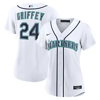 Maillot réplique domicile Nike Ken Griffey Jr. blanc des Mariners de Seattle pour femme