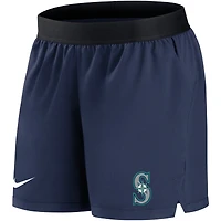 Women's Nike Navy Seattle Mariners Authentic Collection Flex Vent Max Performance Shorts