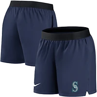 Women's Nike Navy Seattle Mariners Authentic Collection Flex Vent Max Performance Shorts
