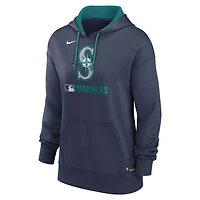 Women's Nike Navy Seattle Mariners Authentic Collection Therma Hoodie