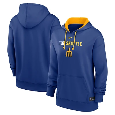 Women's Nike Navy Seattle Mariners City Connect Authentic Collection Therma Hoodie