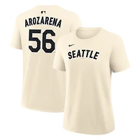 Women's Nike Randy Arozarena Natural Seattle Mariners Name & Number T-Shirt