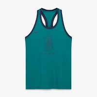 Women's Nike Teal Seattle Mariners Tri-Blend Dri-FIT Racerback Tank Top