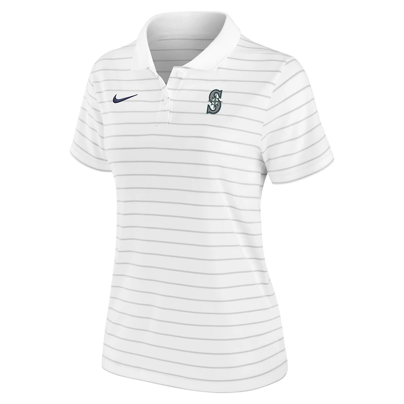 Women's Nike White Seattle Mariners Authentic Collection Victory Performance Polo