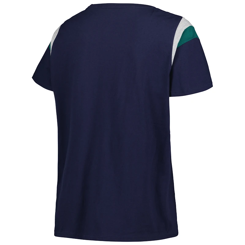 Women's Profile Navy Seattle Mariners Plus Scoop Neck T-Shirt