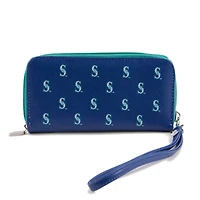 Women's Seattle Mariners Zip-Around Wristlet Wallet