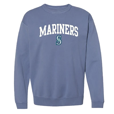 Sweat-shirt à capuche teint en pigments bleu marine pour femme, doux comme un raisin, des Mariners de Seattle