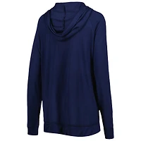 Women's Touch Navy Seattle Mariners Pre-Game Raglan Pullover Hoodie