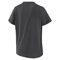 Women's WEAR by Erin Andrews Charcoal Seattle Mariners Domestic Box Color Boyfriend T-Shirt