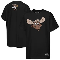 Youth Mitchell & Ness  Black Seattle Mariners Big Face Mascot T-Shirt
