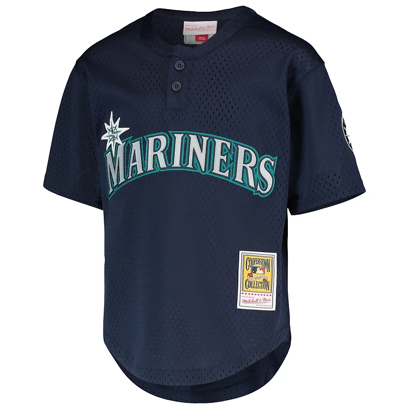 Youth Mitchell & Ness Ichiro Suzuki Navy Seattle Mariners Cooperstown Collection Mesh Batting Practice Jersey