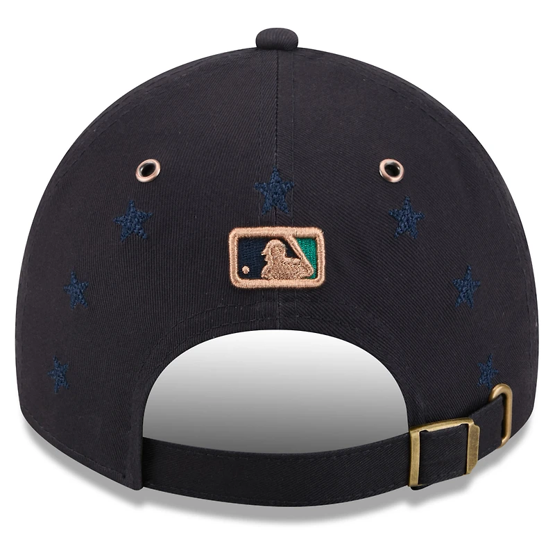 Casquette New Era bleu marine Seattle Mariners, édition spéciale match des étoiles de la MLB 2026, pour jeunes, style classique et décontractée.