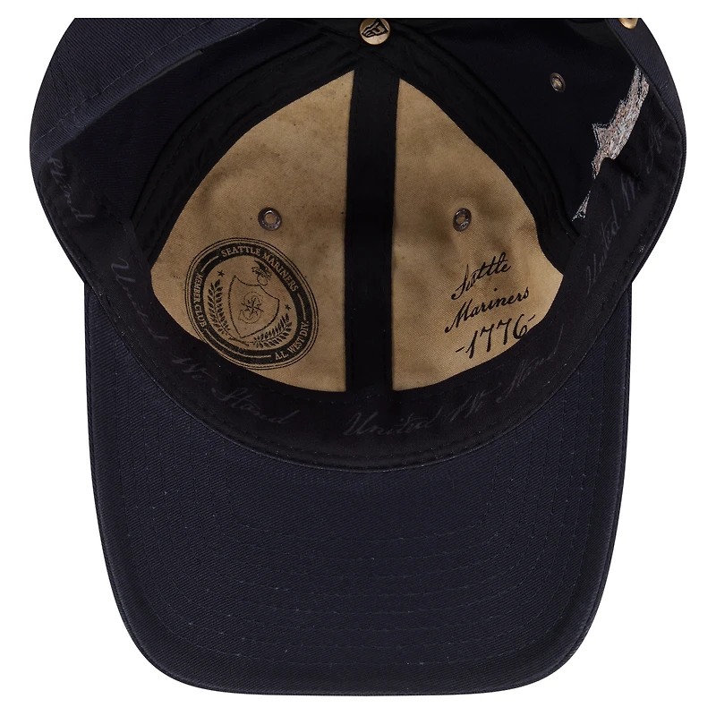 Casquette New Era bleu marine Seattle Mariners, édition spéciale match des étoiles de la MLB 2026, pour jeunes, style classique et décontractée.