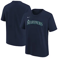 T-shirt Nike Athletic bleu marine Seattle Mariners pour jeunes