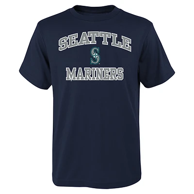 Youth Outerstuff Navy Seattle Mariners Heart & Soul T-Shirt