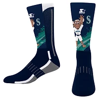 Chaussettes montantes Youth Starter Navy Seattle Mariners Phenom Mascot Color Splash
