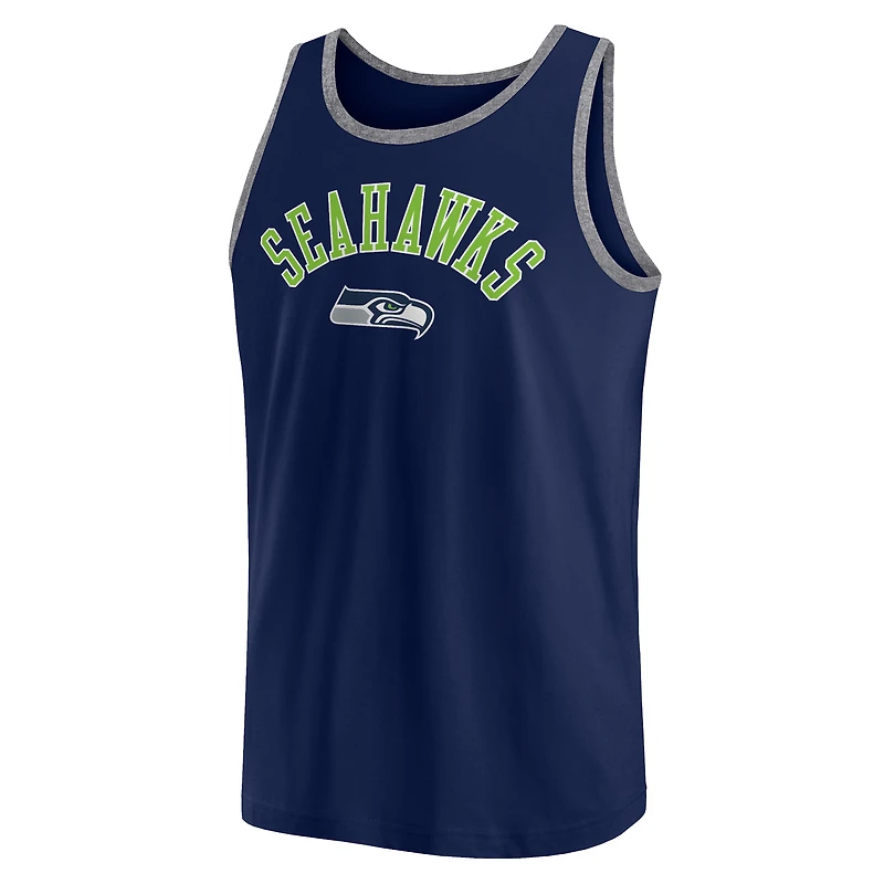 Débardeur Bet Fanatics College Navy Seattle Seahawks pour hommes