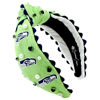 Brianna Cannon Seattle Seahawks Cross Stitch Headband