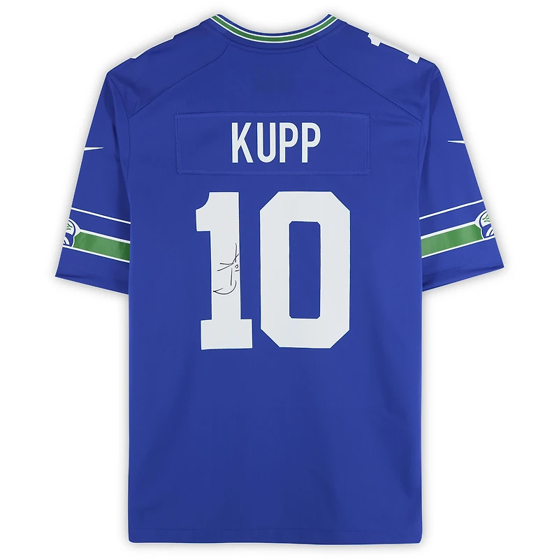 Maillot Nike rétro autographié par Cooper Kupp des Seattle Seahawks